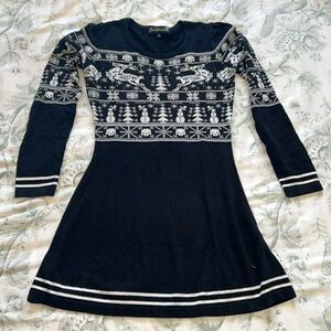 Sourpuss spooky Christmas dress, size medium